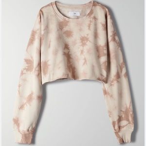 Aritzia Cozy Fleece Boyfriend Cropped Sweatshirt